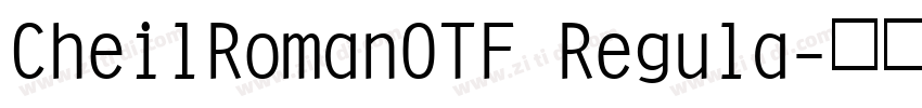 CheilRomanOTF Regula字体转换